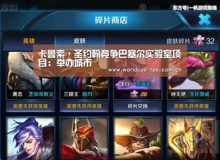 卡鲁索·圣约翰竞争巴塞尔实验室项目：举办城市